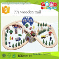 Combinaisons en bois de style nouveau train toys OEM 77s jouets en bois pour enfants EZ5089